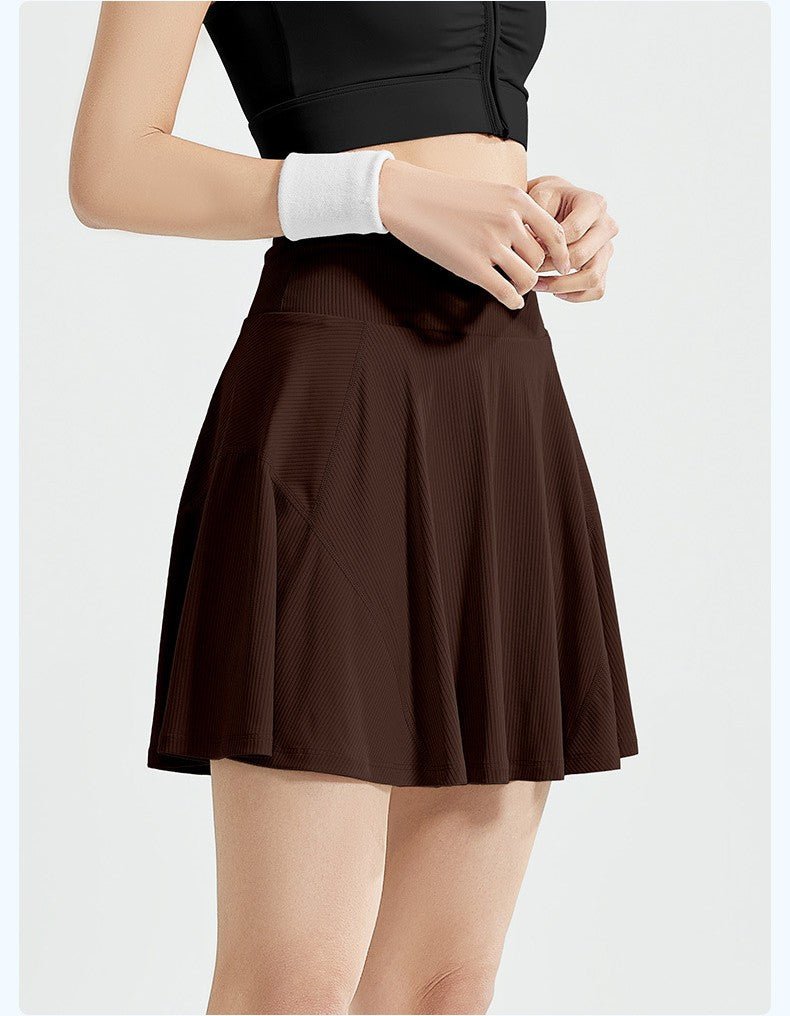 2 - in - 1 High - Waist Tennis Skirt | Breathable & Anti - Chafing Sports Skirt – Ceecile - Women's Activewear by Ceecile